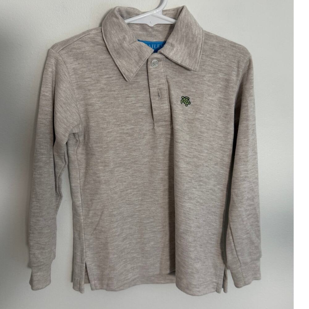 J. Bailey Long Sleeve‎ Oatmeal Boys Polo size 3T